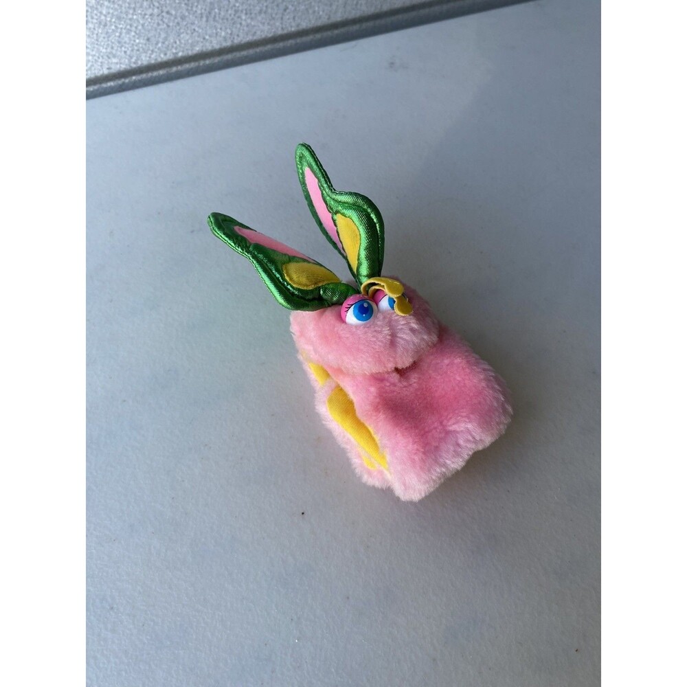 Vintage 1985 Hasbro Watchimal Pink Butterfly Plush Wrist Digital Watch Untested